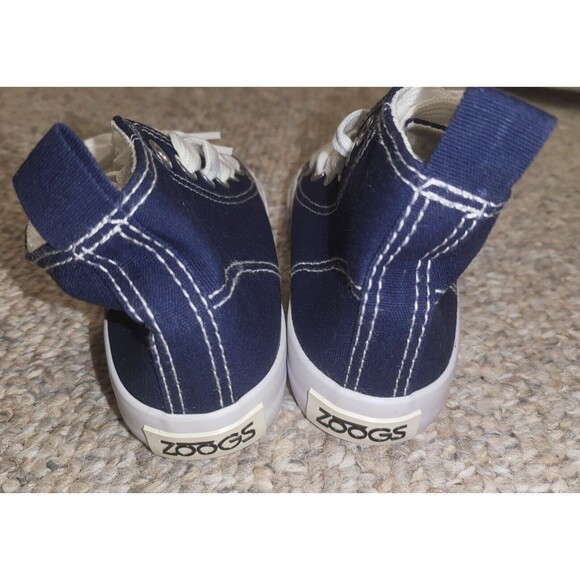 ZOOGS Childrens High-Top Canvas Sneakers -Blue - Children’s Size 9 - Picture 3 of 4